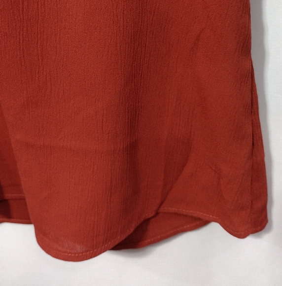 Andree By Unit Embroidered Floral Open Front Cardigan Women's L Rusty Boho Retro - Picture 4 of 8